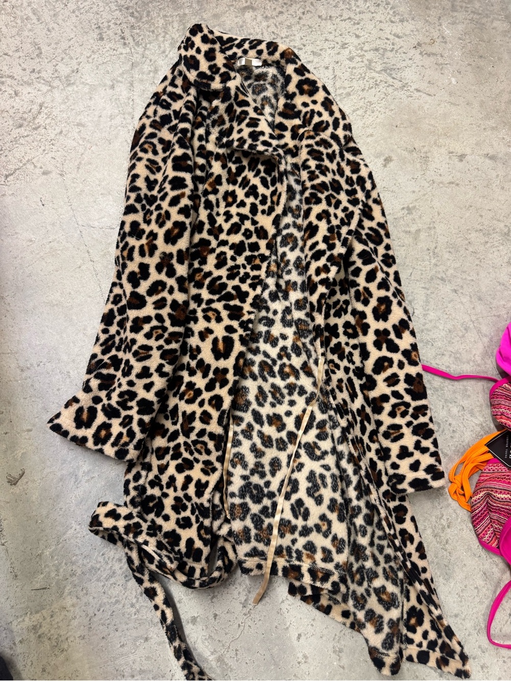 Leopard Terrycloth Bath Robe